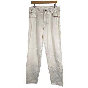 NWT‎ 90s RARE Perry Ellis Mens Size 34 x 34 Loose Fit Jeans Beige Cotton USA